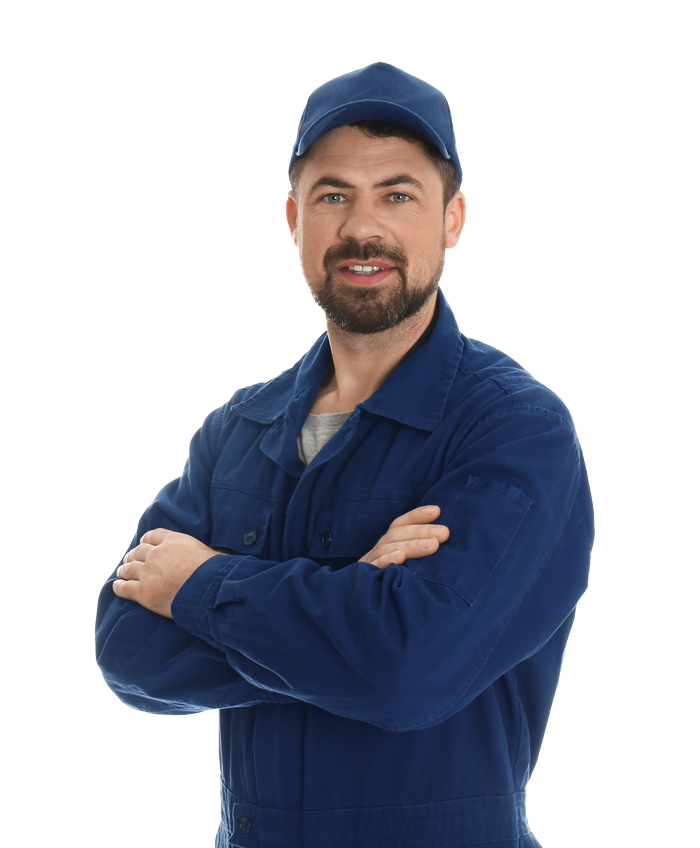 windshield repair mechanic In the image, a person wearing a blue work uniform is depicted. Their face is obscured for privacy, and they have their arms crossed. The attire suggests that the person could be engaged in some form of manual or technical labor.