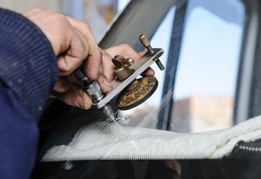 A precise chip repair job. Catching chips early can often save you from needing a full Back window replacement baltimore.